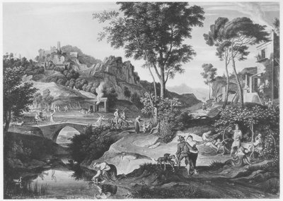 Paisaje italiano con Don Quijote de Joseph Anton Koch
